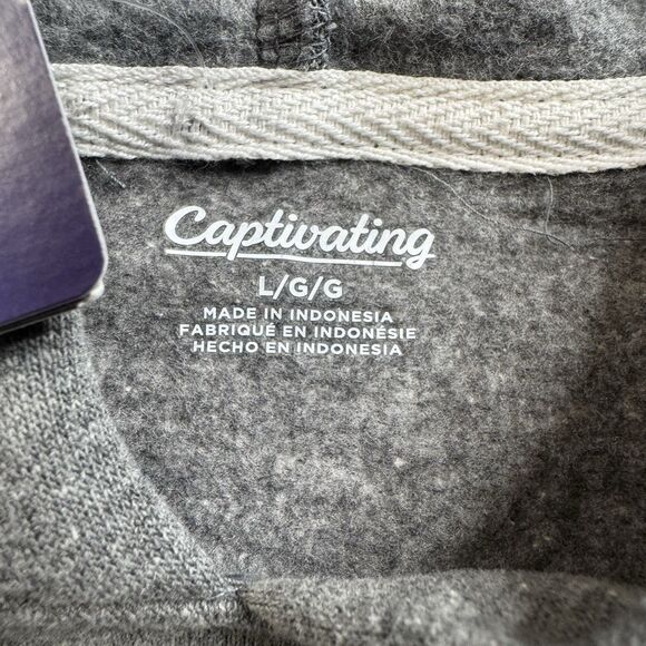 Oregon Ducks Hoodie Men’s L Gray Spellout Logo Captivating New - Picture 6 of 11